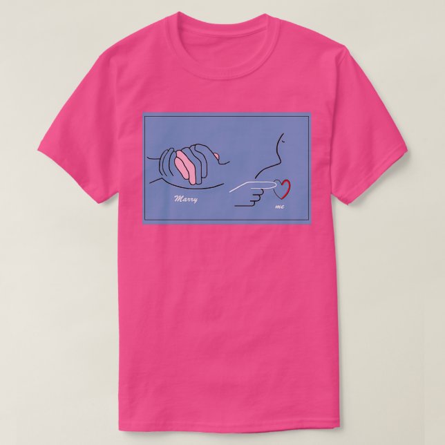 ASL Marry Me T-Shirt (Design Front)