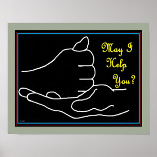 ASL May I Help You? Poster