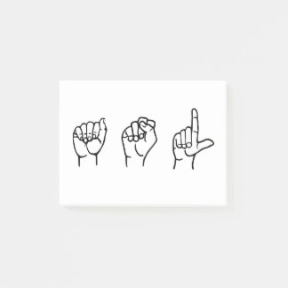 ASL POST-IT NOTES