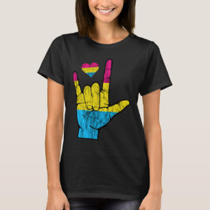 Asl Pride Panual Hearing Loss Deaf Awareness Month T-Shirt
