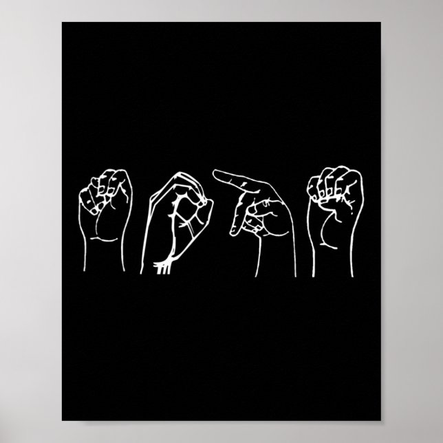 Asl Pro Deaf Awareness Sign Language Interpreter G (Front)