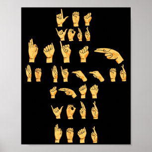 Asl Quote - Let Your Faith Be Bigger Than Your Asl Poster