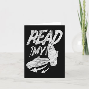 ASL Read My Hand Deaf American Sign Language Distr Card