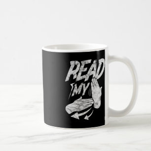 ASL Read My Hand Deaf American Sign Language Distr Coffee Mug