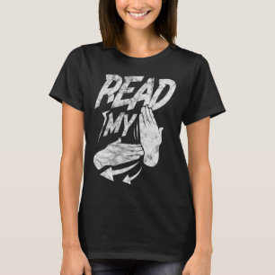 ASL Read My Hand Deaf American Sign Language Distr T-Shirt