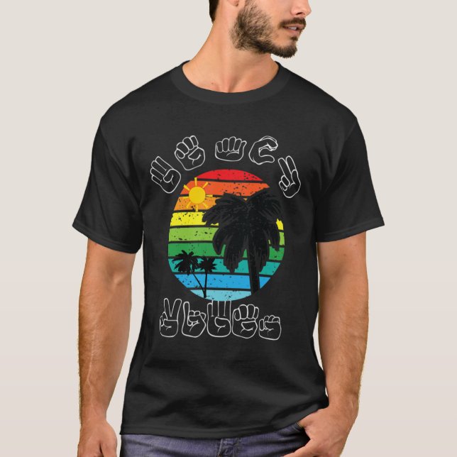 Asl Sign Language Clothes Beach Deaf Awareness Top (Front)