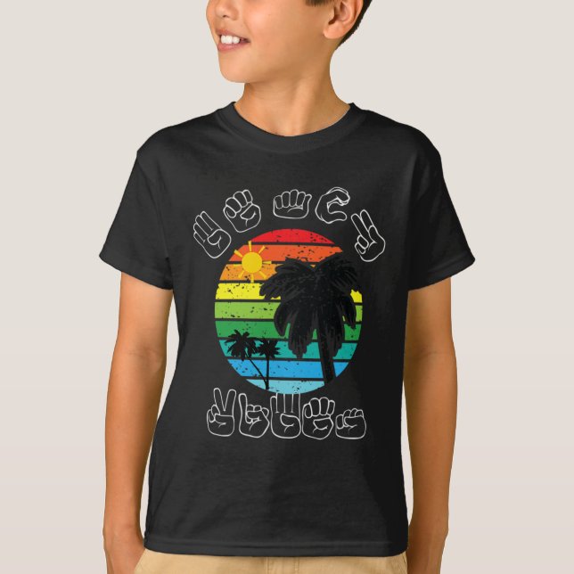Asl Sign Language Clothes Beach Deaf Awareness Top (Front)