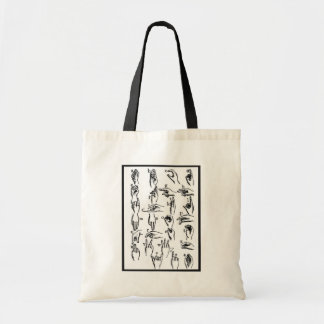 ASL Sign Language Examples Tote Bag