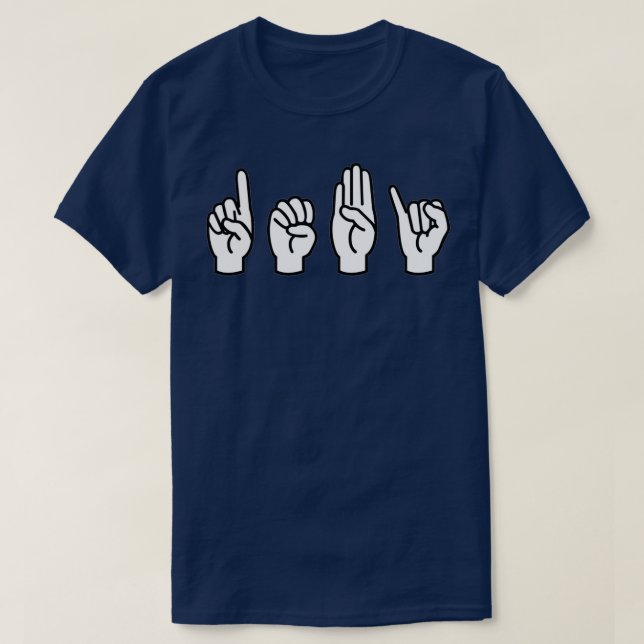 ASL Sign Language Name Debi T-Shirt (Design Front)