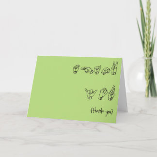 ASL Thank you Cards