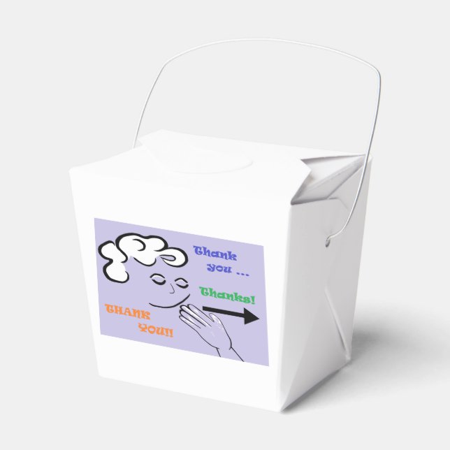ASL Thank You Cookie Box! Favour Box (Front Side)