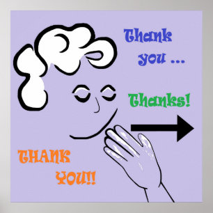 ASL Thank You! Poster
