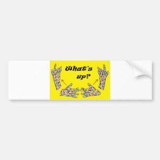 ASL What's UP? Bumper Sticker