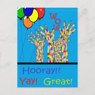 ASL Yay Postcard