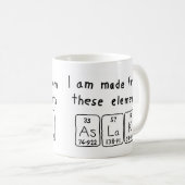 Aslak periodic table name mug (Front Right)