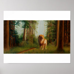 Aslan in the Great Woods Poster