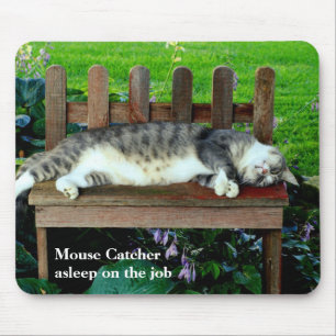 Asleep on the Job Mouse Mat