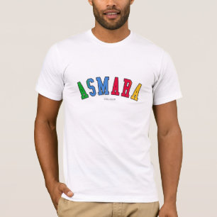 Asmara in Eritrea national flag colours T-Shirt