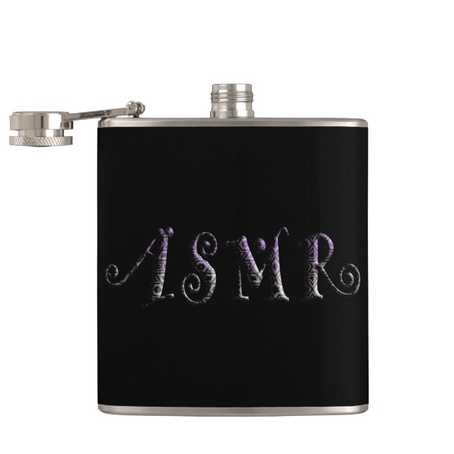 ASMR 3D Text Hip Flask (Opened)