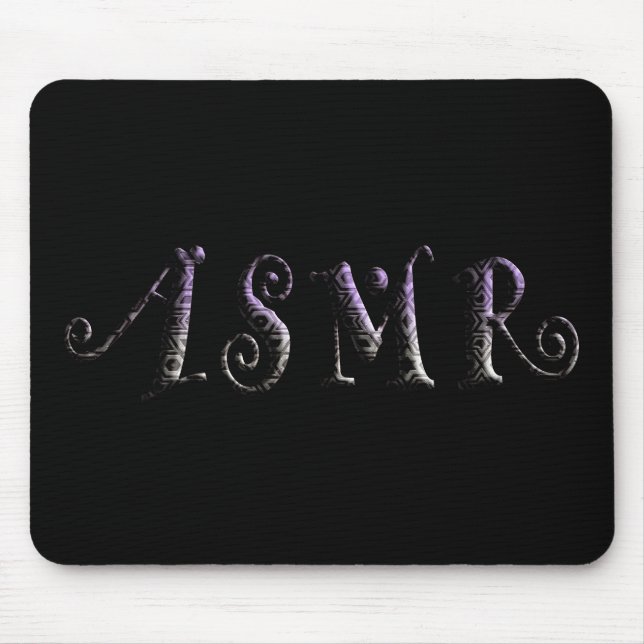 ASMR 3D Text Mouse Mat (Front)