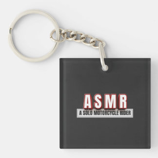 ASMR A Solo Motorcycle Rider Key Ring