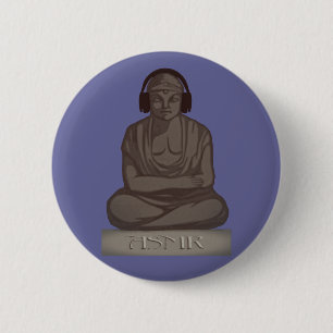 ASMR Buddha 6 Cm Round Badge