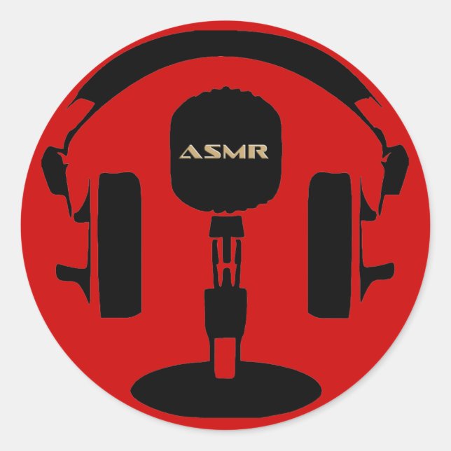 ASMR Logo Classic Round Sticker (Front)