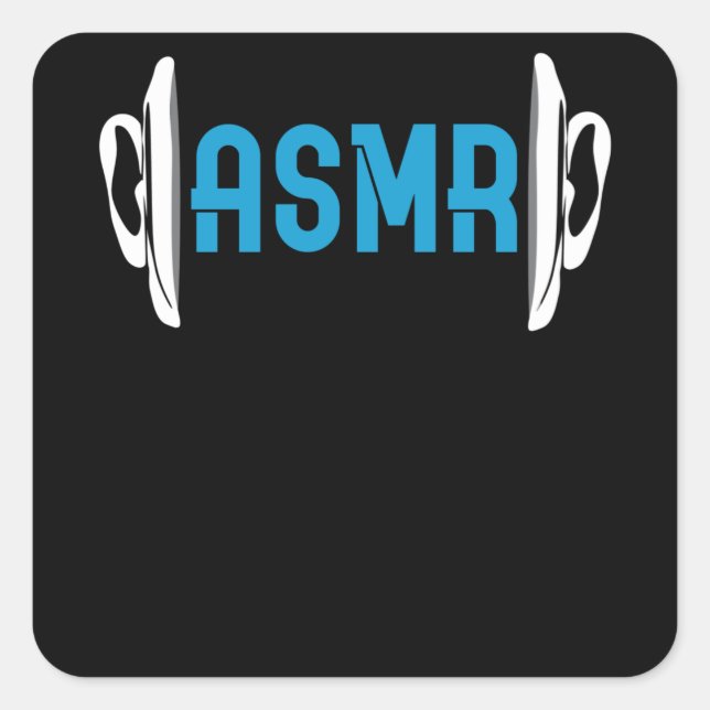 ASMR Microphone Square Sticker (Front)