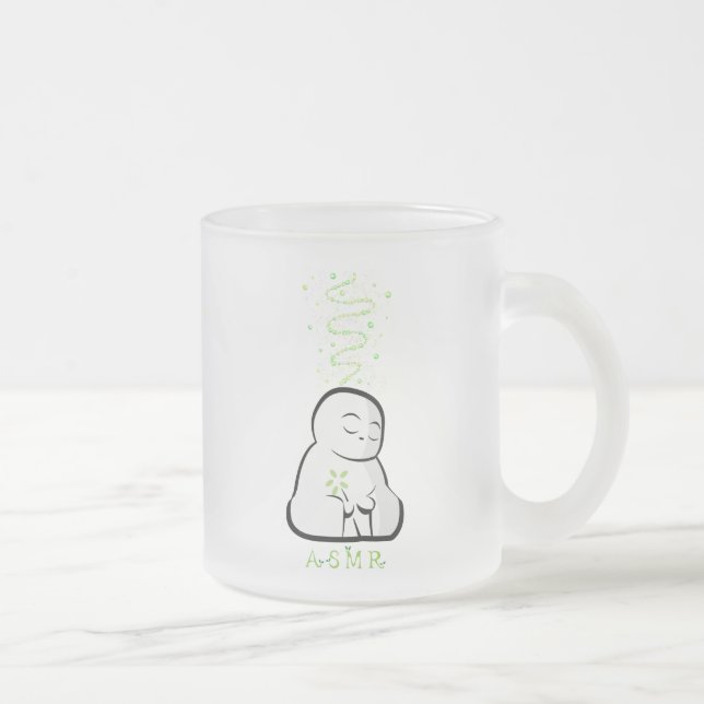 ASMR Tingles Frosted Glass Coffee Mug (Right)