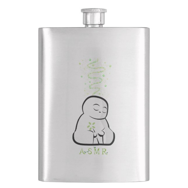 ASMR Tingles Hip Flask (Front)