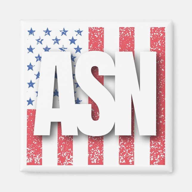 ASN - American State National American Peace Flag Magnet (Front)