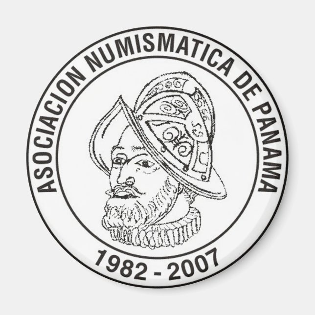 Asociación Numismática De Panamá imán Magnet (Front)