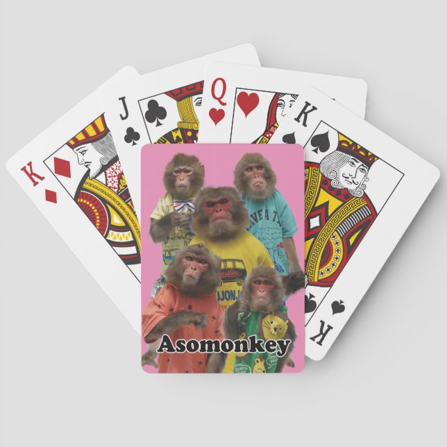 Asomonkey cards. Asomonkey Playing Cards (Back)