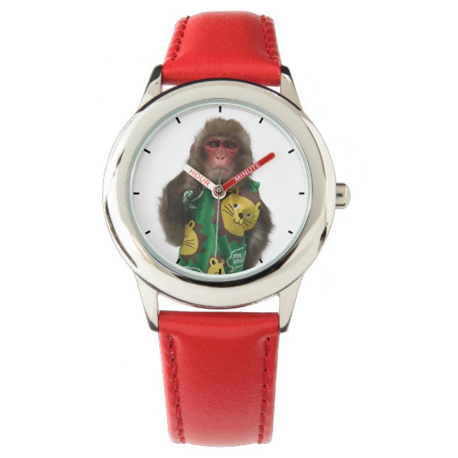 Asomonkey Siotaro children's watches.　しおたろうの子供用 Watch (Front)
