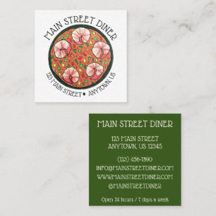 Asopao con Camarones Puerto Rican Shrimp Stew Square Business Card
