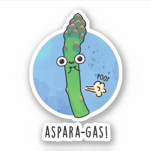 Aspara-gas Funny Asparagus Veggie Pun  (Front)