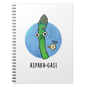 Aspara-gas Funny Asparagus Veggie Pun Notebook