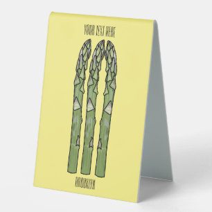 Asparagus cartoon illustration 