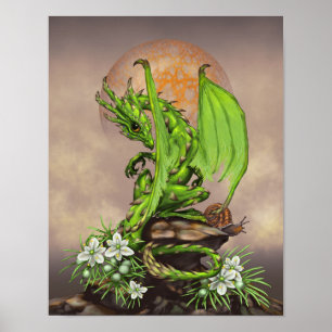 Asparagus Dragon 11x14 (4x6 and up) Poster