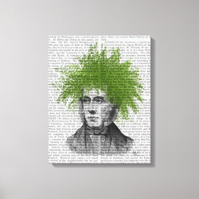 Asparagus Fern Head Plant Head Canvas Print (Front)
