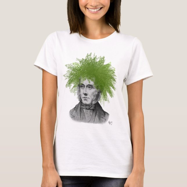 Asparagus Fern Head Plant Head T-Shirt (Front)