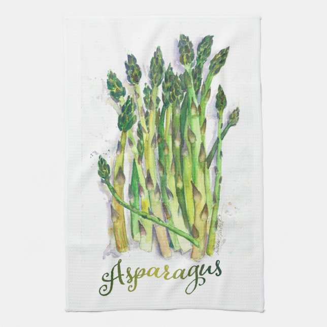 Asparagus Kitchen Towels (Vertical)