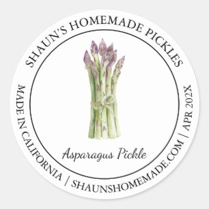 Asparagus Pickle Modern label