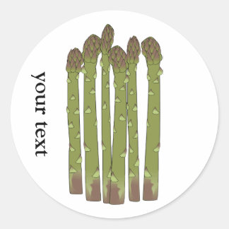 Asparagus Spears Vegetable Lover Veggies Classic Round Sticker