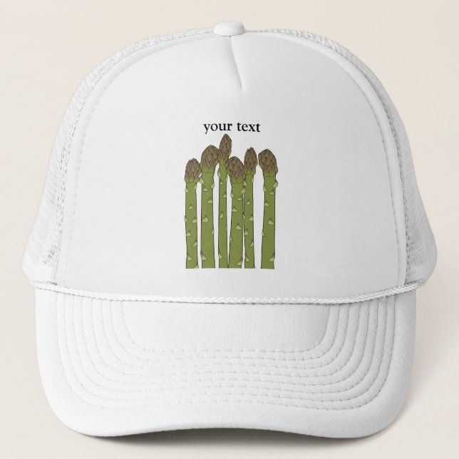 Asparagus Spears Vegetable Lover Veggies Trucker Hat (Front)