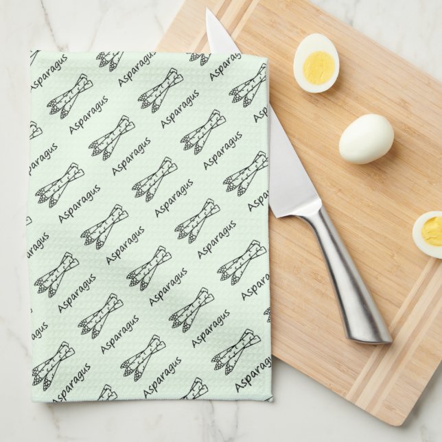 Asparagus Tea Towel (Quarter Fold)