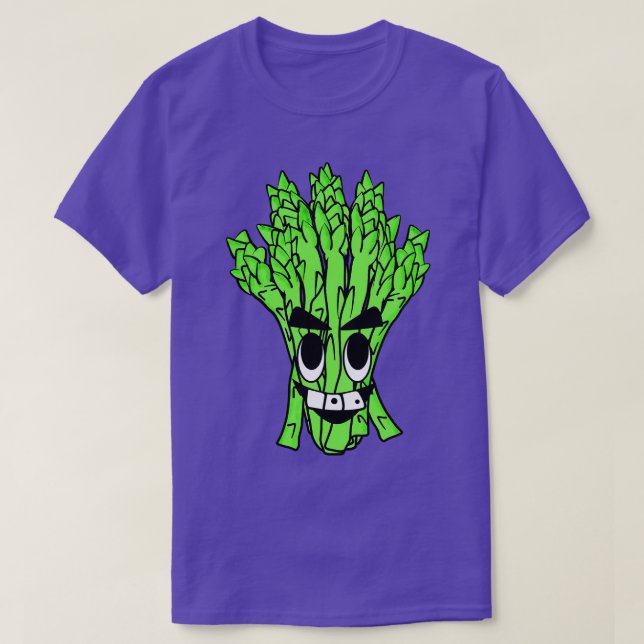 Asparagus Vegan Vegetable Illustration  T-Shirt (Design Front)