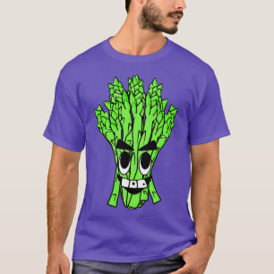 Asparagus Vegan Vegetable Illustration T-Shirt