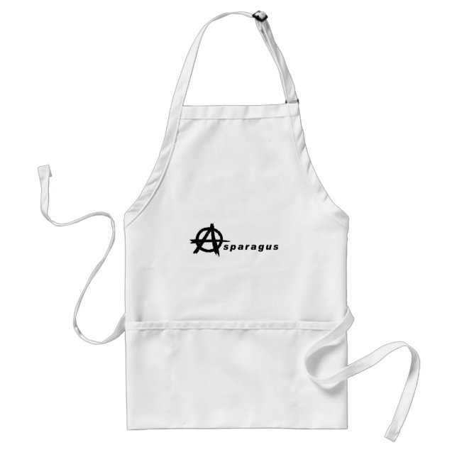 Asparagus with Anarchy Symbol Standard Apron (Front)