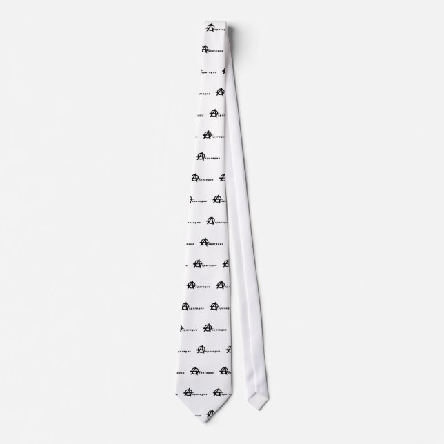 Asparagus with Anarchy Symbol Tie (Front)